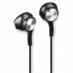 InEar stereo earphones earphones black