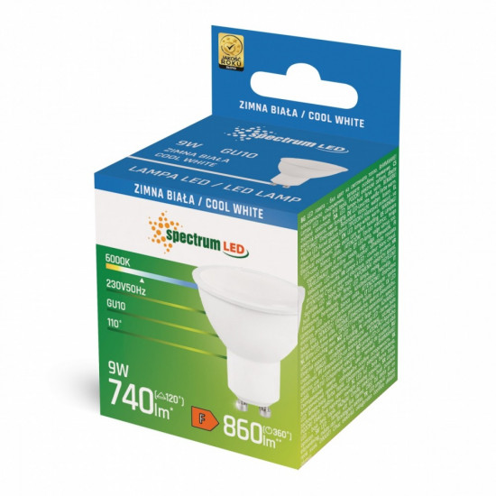 LED bulb GU10 9W CW 230V