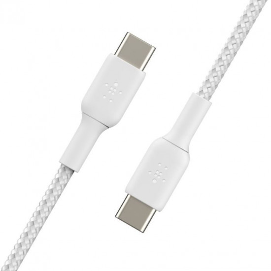 Cable Braided USB-C USB-C 1m White