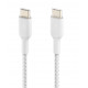 Cable Braided USB-C USB-C 1m White