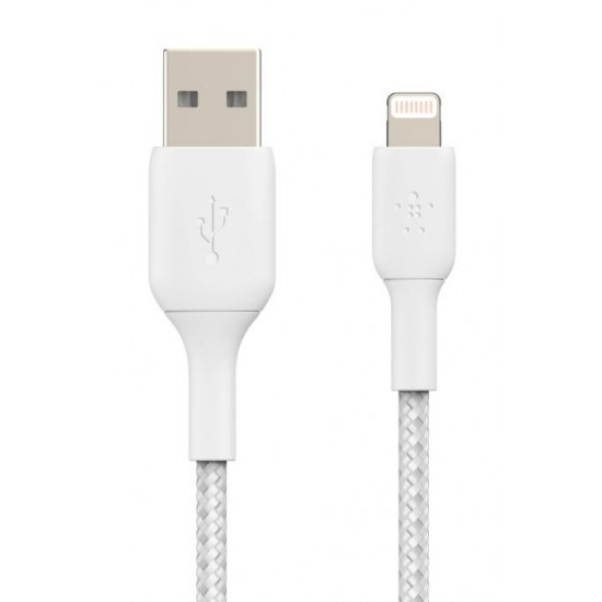 Cable Braided USB-Lightning 1m White