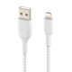 Cable Braided USB-Lightning 1m White