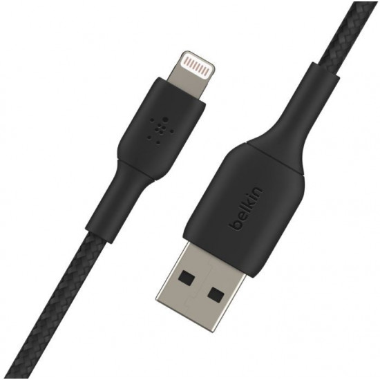 Cable Braided USB-Lightning 2m czarny