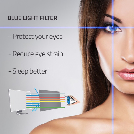 Anti Blue Light Filter 21.5 inches | 16:9 | Eye protection | Anti Glare | Matte | for monitor