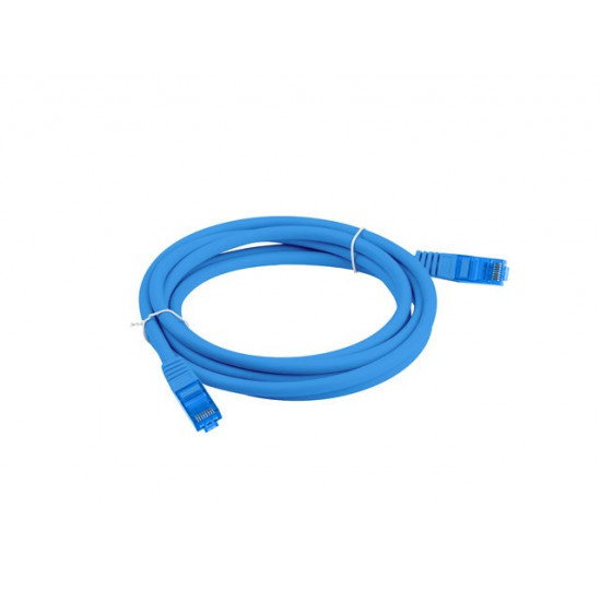 Patchcord kat.6a S/FTP CCA 2.0m niebieski