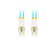 Fiber optic patch cord Mm Lc/Upc-Lc/Upc Duplex 3.0mm 3m Aqua