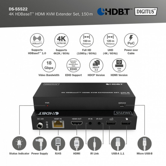 HDMI extender DS-55522