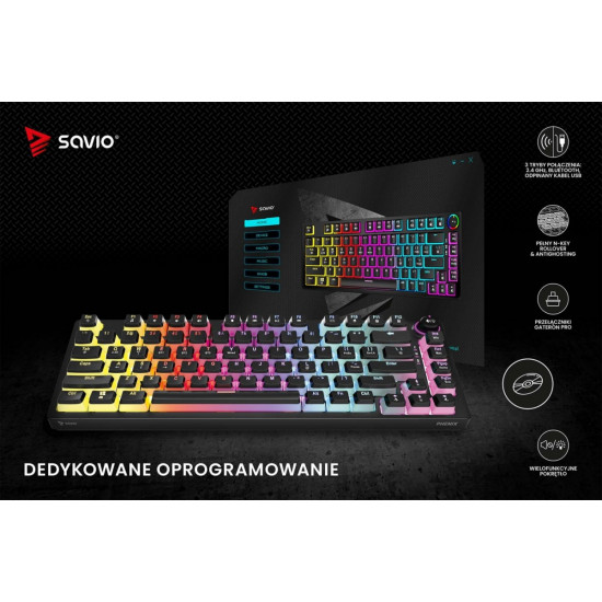 Keyboard Phenix Pudding Red Savio