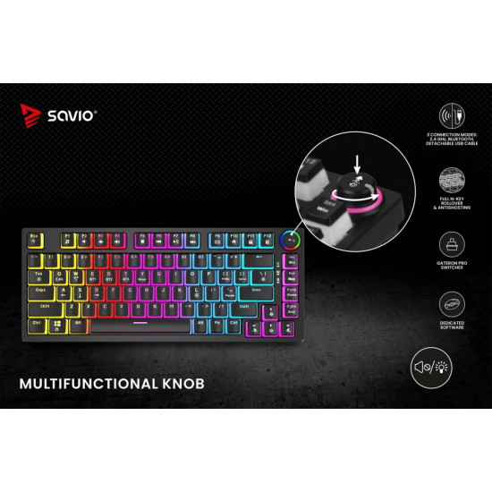 Keyboard Phenix Pudding Red Savio