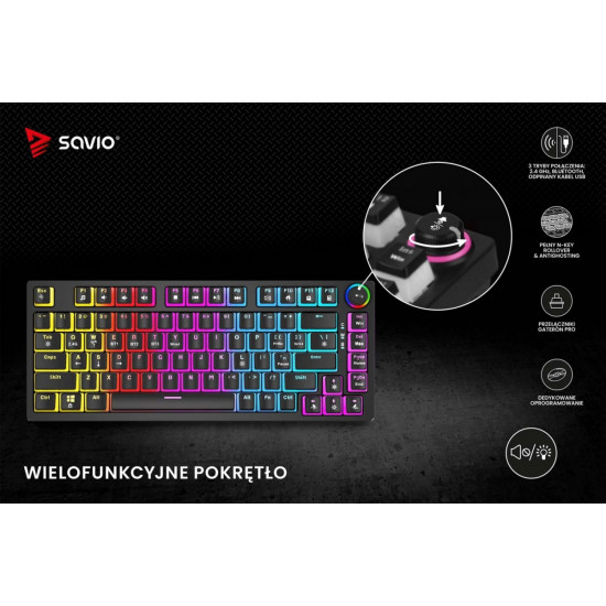 Keyboard Phenix Pudding Red Savio