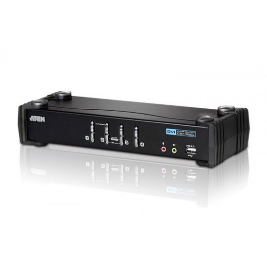 4-Port USB DVI/Audio KVMP Switch CS1764-AT-G