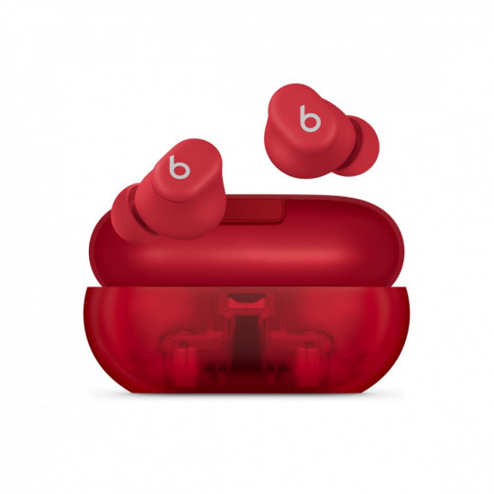 Earphones Beats Solo Buds Transparent red