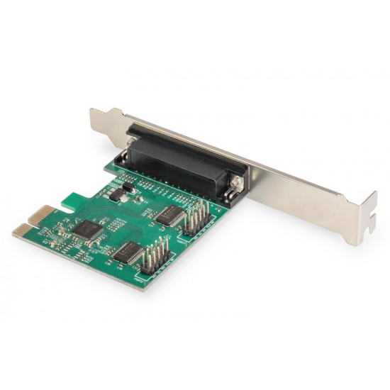 Karta rozszerze /Kontroler LPT/RS232 PCI Express, 1xDB25 2xDB9, Low Profile, Chipset: AX99100