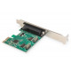 Karta rozszerze /Kontroler LPT/RS232 PCI Express, 1xDB25 2xDB9, Low Profile, Chipset: AX99100