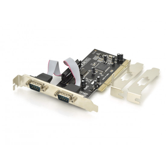 Expansion Card/Controller RS232 PCI , 2xDB9, Low Profile, Chipset