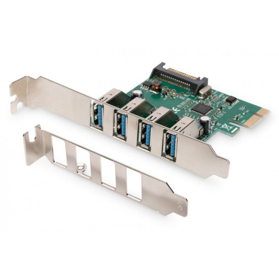 Add-On PCI Express Card USB 3.0 4xUSB 3.0, Chipset: VL805