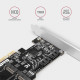 AXAGON PCES-SA4M2 PCIe controller 2x port + M.