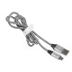 Cable USB 2.0 AM-micro 1m black-silver