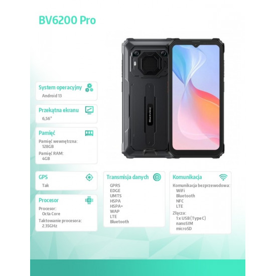 Smartphone BV6200 Pro 6/128 Black