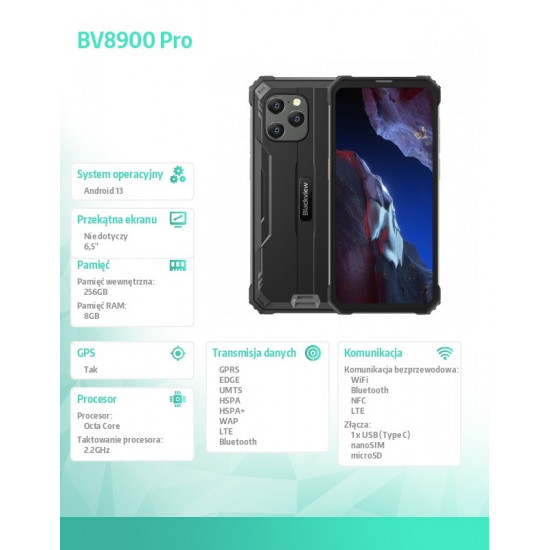 Smartphone BV8900 Pro 8/256 Black