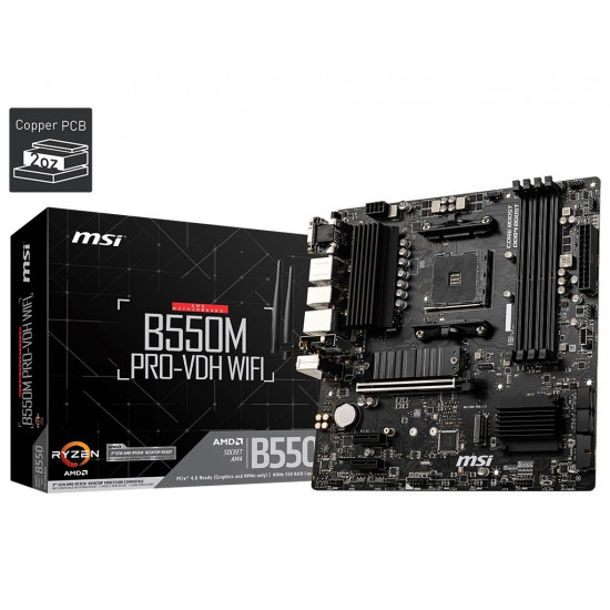 B550M PRO-VDH AM4 4DDR4 HDMI/DP/VGA mATX