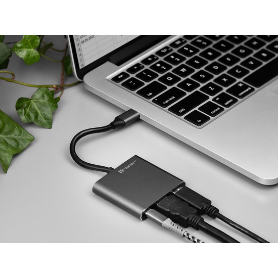 Adapter A-1, USB-C HDMI 4k, USB 3.0, PDW 100W