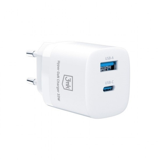 Charger 33W GaN PD 1xUSB-A+1xUSB-A