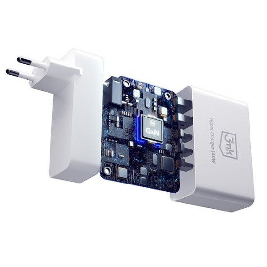 Charger 140W 3xUSB-C + 2xUSB-A GaN PD QC