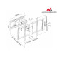 TV holder 60-100 MC-679 to 80kg for flat and curved TV