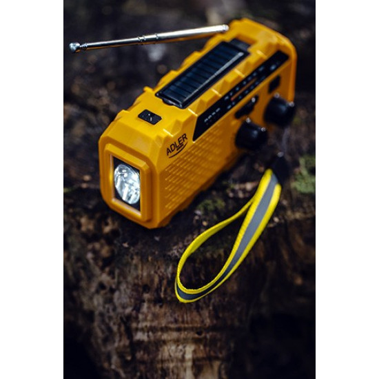 Solar radio with hand crank AD1197