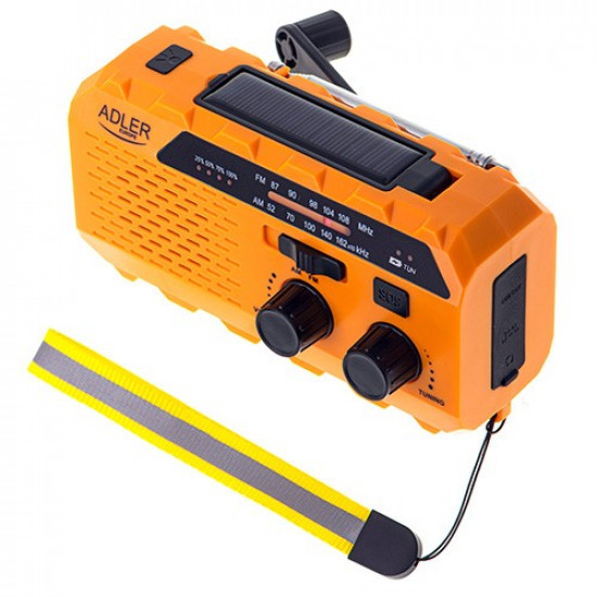 Solar radio with hand crank AD1197