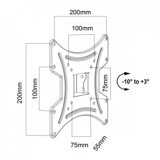 TV Wall mount MC-414 23-43& 39 & 39 30kg VESA200x20