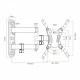 TV/Monitor wall mount 23-43& 39 & 39 30kg MC-418