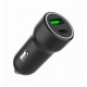 Car charger USB-A/USB-C 20W PD black