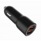 Car charger 2xUSB-A QC3.0 36W black