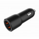 Car charger 2xUSB-A QC3.0 36W black