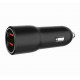 Car charger 2xUSB-A QC3.0 36W black