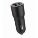 Car Charger USB-A/USB/C 38W PD black