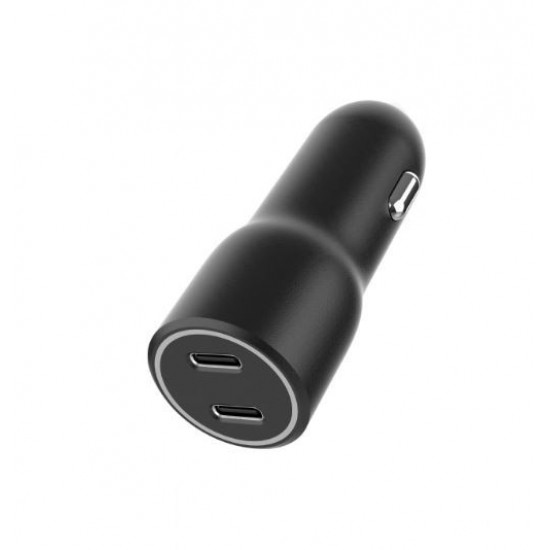 Car Charger 2xUSB-C PD 40W black