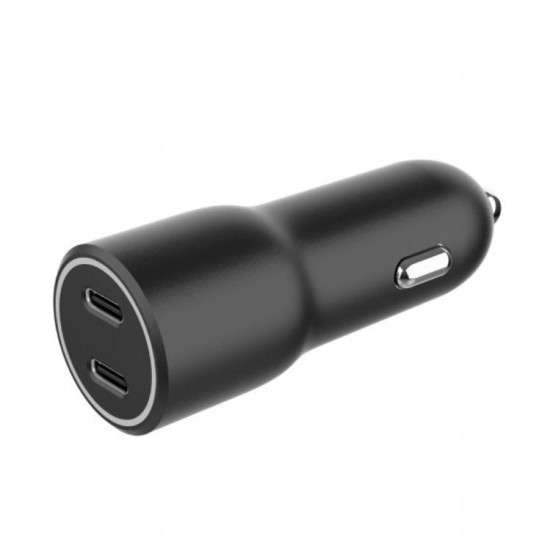 Car Charger 2xUSB-C PD 40W black