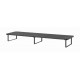 Monitor stand for 2 screens rectangle black