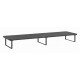 Monitor stand for 2 screens rectangle black