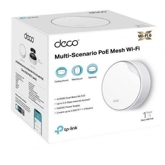 System WiFi AX300 Deco X50-PoE(1- pack) 