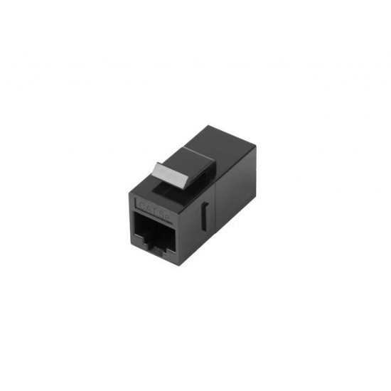 Feed-thru keystone connector RJ45 - RJ45 UTP cat.5e to the assembly box, network connector