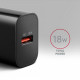 ACU-QC18 QC wall charge r 18W 1xport USB-A blac