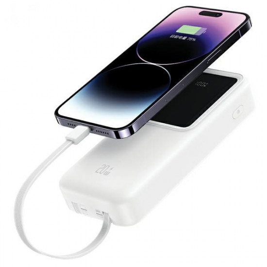 Powerbank 30000mAh 20W USB-C/Lightning Cable