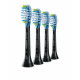 Toothbrush heads Plaque Defence HX9044/33 4 pieces black