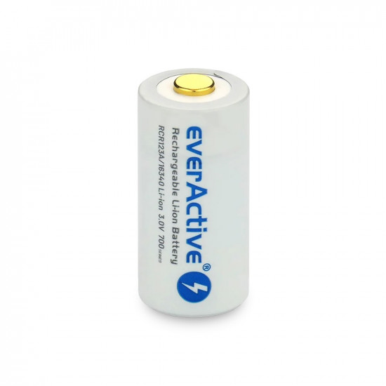 Rechargeble battery 16340 3V Li-ion 700 mAh micro USB 