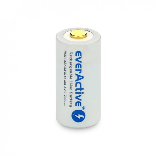 Rechargeble battery 16340 3,7V Li-ion 700 mAh micro USB