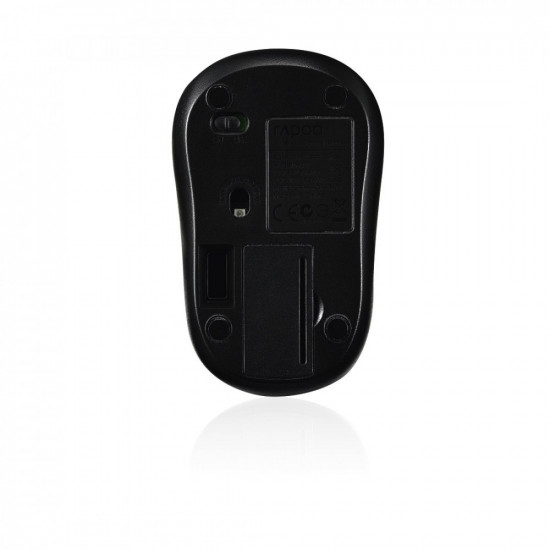 MOUSE OPTICAL WIRELESS M10PLUS BLACK